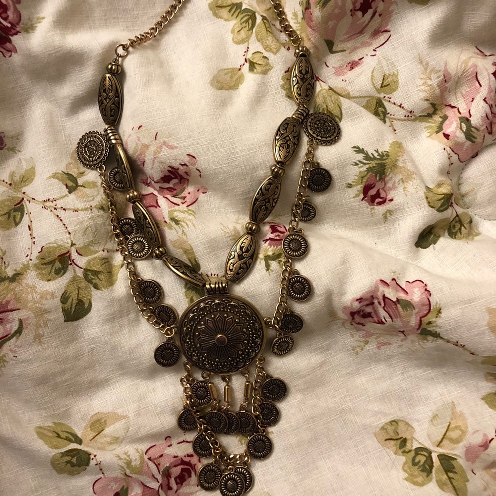 Free People Gold statement necklace